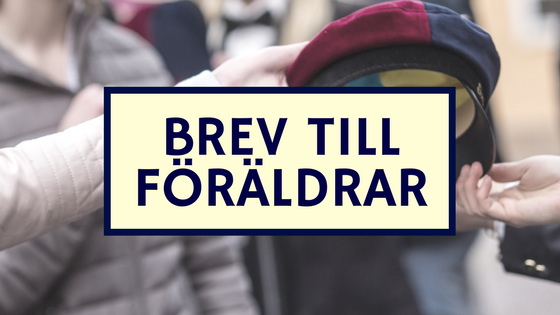 Brev till föräldrar på SSHL