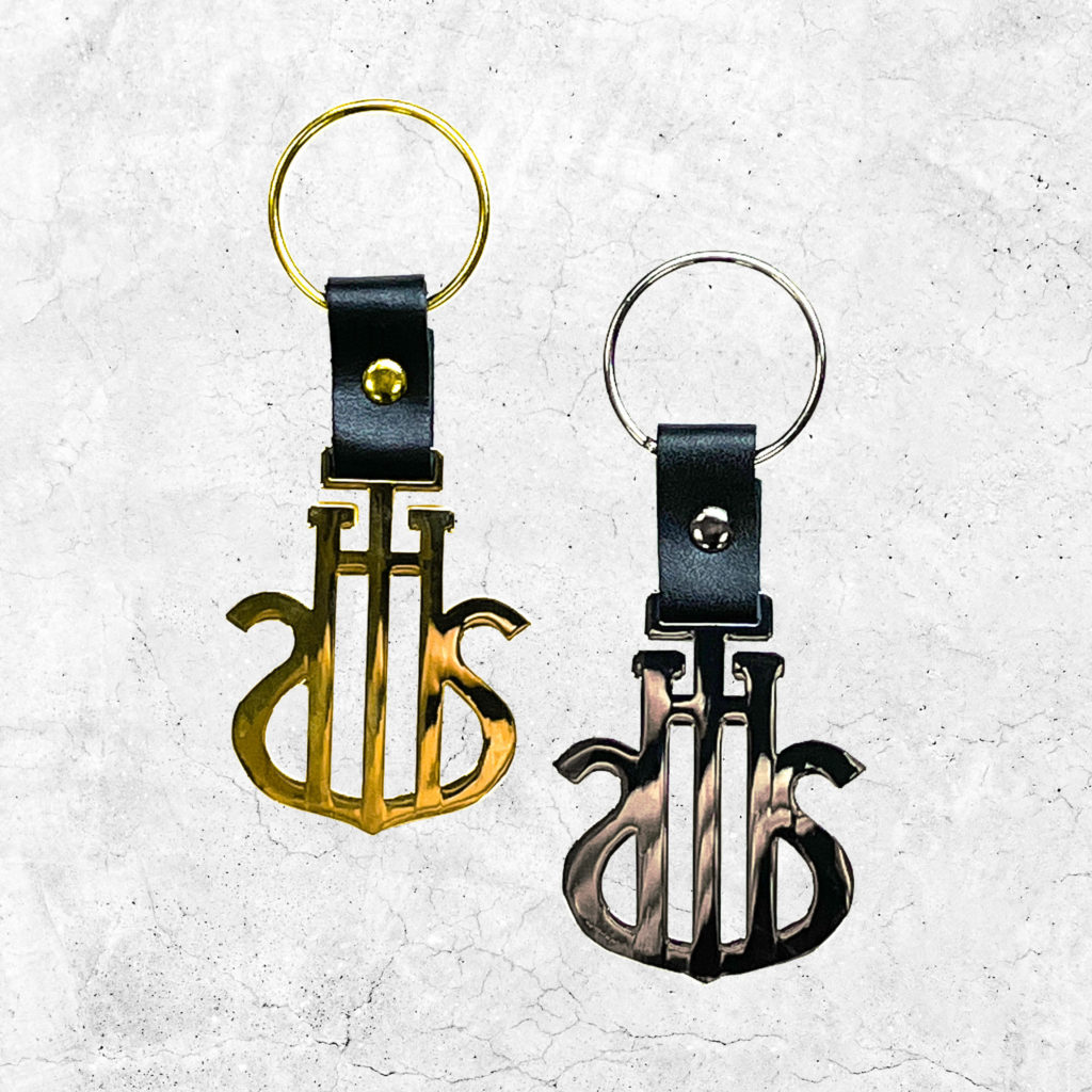 Nyckelring, finns i guld och silverfärg