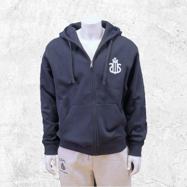 SSHL hoodie med dragkedja, marinblå